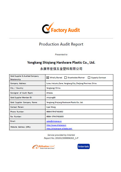 Production Audit Report